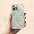 Custom Initials Shabby Chic Rococo iPhone Case